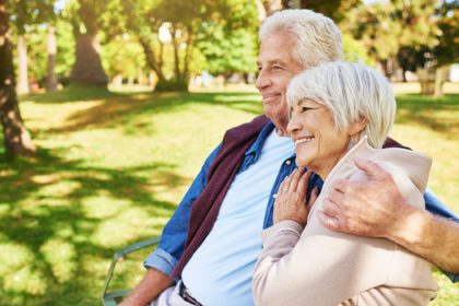 Commitment that lasts a lifetime. Shot of a happy senior couple in the park.